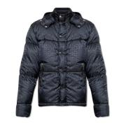 Monogram donsjack Balmain , Black , Heren