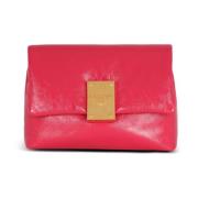 1945 Soft mini patent leather bag Balmain , Pink , Dames