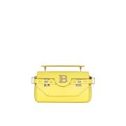 B-Buzz 19 leather bag Balmain , Yellow , Dames