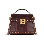 B-Buzz Dynasty Karung leather bag Balmain , Red , Dames