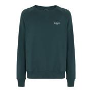 Flock sweatshirt Balmain , Green , Heren