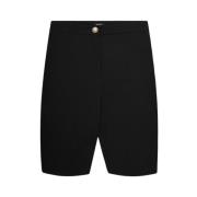 Zwarte fietser bermuda shorts Balmain , Black , Heren