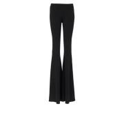 Broek met hoge taille en uitlopende pijpen Balmain , Black , Dames