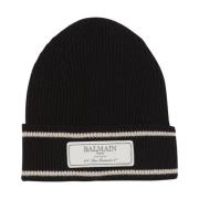 Handtekening beanie Balmain , Black , Dames