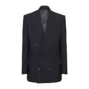 Monogram jacquard blazer Balmain , Black , Heren