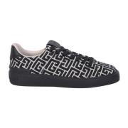 Monogram Low Top Sneakers voor Heren Balmain , Black , Heren