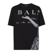 T-shirts Balmain , Black , Heren