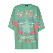 Westerse T-shirt Balmain , Green , Heren