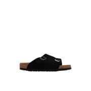 Zurich BS Slides Birkenstock , Black , Dames