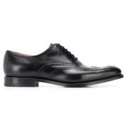 Zwarte platte schoenen voor de moderne heer Church's , Black , Heren