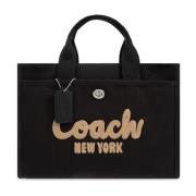 Shopper tas met logo Coach , Black , Dames