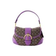 Leather handbags Coach , Purple , Dames