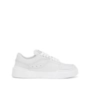 Witte Leren Sneakers - Aw23 Collectie Dolce & Gabbana , White , Dames