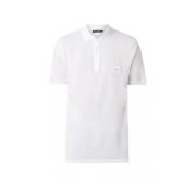 Metalen Logo Polo Shirt Dolce & Gabbana , White , Heren