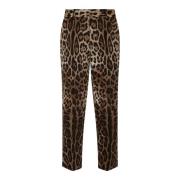 Leo New Rechte Broek Dolce & Gabbana , Brown , Dames