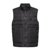 Gewatteerd vest met logo Dolce & Gabbana , Black , Heren