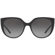 6119 Sole Zonnebril - Moderne stijl met zwart montuur en ombre glazen ...