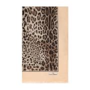 Luipaardprint Zijden Sjaal - KIM Dolcegabbana Dolce & Gabbana , Beige ...