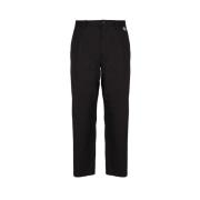 Zwarte katoenen gabardine sportbroek Dolce & Gabbana , Black , Heren