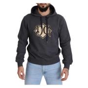 Logo Katoenen Hoodie Dolce & Gabbana , Gray , Heren