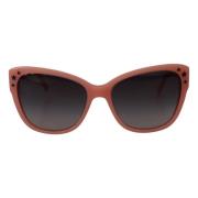 Roze Acetaat Frame Sterren Versiering Zonnebril Dolce & Gabbana , Brow...