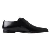 Zwarte Leren Monk Strap Jurk Schoenen Dolce & Gabbana , Black , Heren