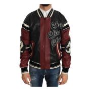 Leather Club Lounge Black Red Jacket Dolce & Gabbana , Multicolor , He...