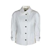 Wit pak met zilveren knoopsluiting Dolce & Gabbana , White , Dames