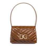 Schoudertas met logo Dolce & Gabbana , Brown , Dames