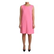 Roze mouwloze knielengte jurk Dolce & Gabbana , Pink , Dames