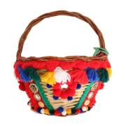 Multicolor Agnese Kristal Pom Pom Tas Dolce & Gabbana , Red , Dames