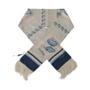 Zijden sjaal met schelpenprint voor heren Dolce & Gabbana , Blue , Her...