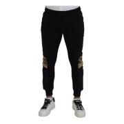 Stijlvolle Zwarte Jogger Broek Dolce & Gabbana , Black , Heren