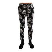 Luxe Katoenen Broeken Jeans voor Heren Dolce & Gabbana , Black , Heren