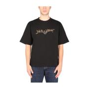 Stijlvol Geborduurd T-shirt Dolce & Gabbana , Black , Heren