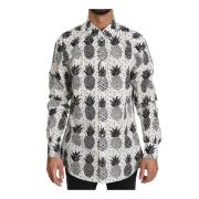 Witte Ananas Katoenen Top Shirt Dolce & Gabbana , White , Heren