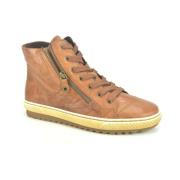 Veelzijdige Hoge Sneakers in Cognac Gabor , Brown , Dames