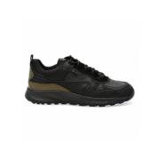 Stijlvolle Herensneakers Geox , Black , Heren