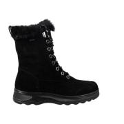 Veterlaarsjes met ritssluiting Geox , Black , Dames