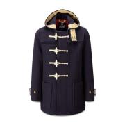 Union Jack Mid Monty Duffle Coat Gloverall , Blue , Heren