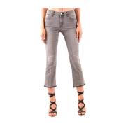 Cropped Denim Jeans voor Vrouwen J Brand , Gray , Dames