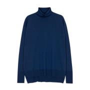 Ontspannen pasvorm Merino Wol Jersey John Smedley , Blue , Dames