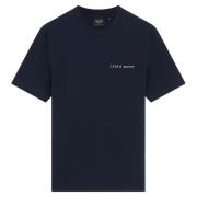 T-Shirt- LS Embroidered Logo T-Shirt Lyle & Scott , Blue , Heren