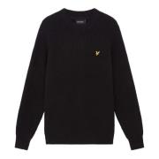 Zwarte Truien Lyle & Scott , Black , Heren