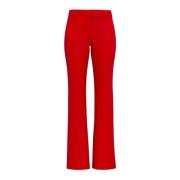 Straight Trousers Marella , Red , Dames