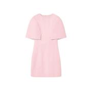 Korte Mouw Roze Wollen Jurk Nina Ricci , Pink , Dames