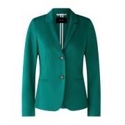 Elegante Blazer voor Moderne Vrouwen Oui , Green , Dames