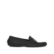 Gancini Leren Loafers - Zwart Salvatore Ferragamo , Black , Dames