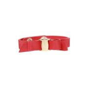 Bracelet with bow Salvatore Ferragamo , Red , Dames