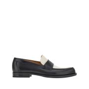 Twee-Tone Logo-Debossed Loafers Salvatore Ferragamo , Black , Dames